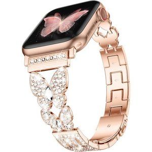 Rose Gold Butterfly Apple Watch Band